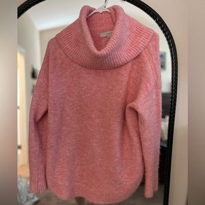 Loft Pink Tunic Sweater S